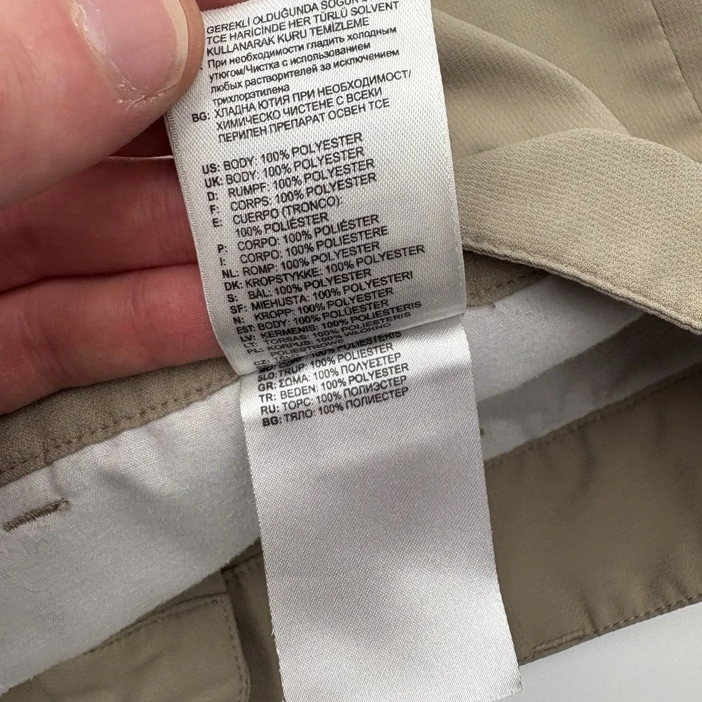 Adidas Golf Shorts Men 36 Khaki Tan Flat Front Performance Athletic W56387